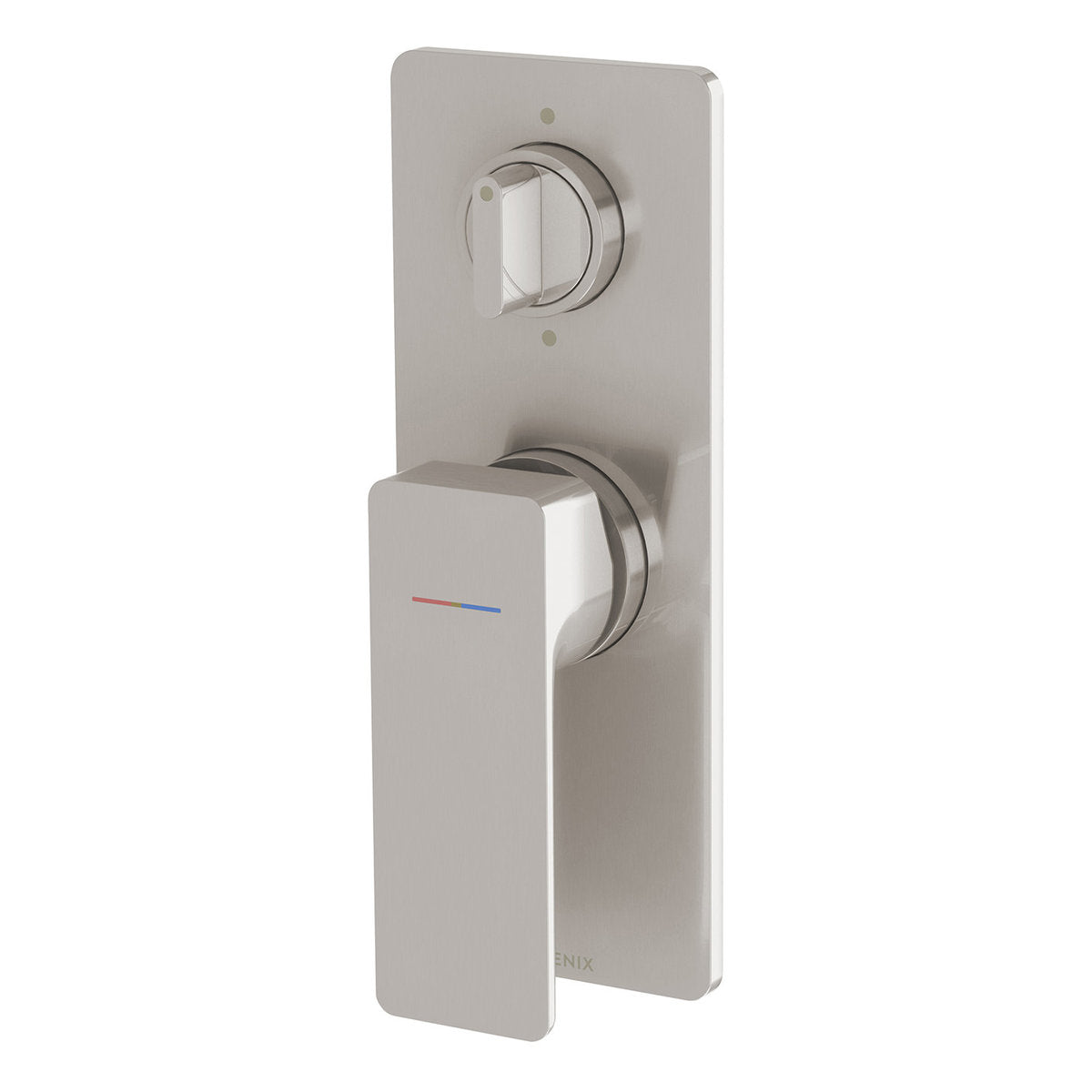 Phoenix Gloss MKII SwitchMix Shower/Bath Diverter Mixer (Complete Kit), Brushed Nickel