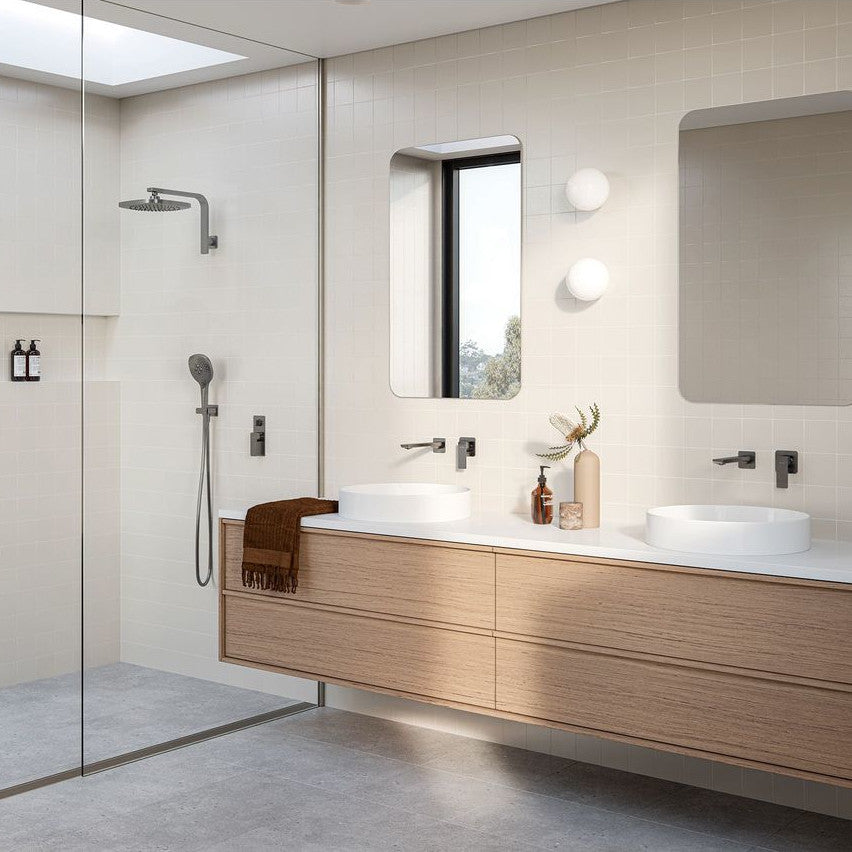 Gloss MKII SwitchMix Shower / Bath Diverter Mixer Fit-Off Kit - Brushed Carbon