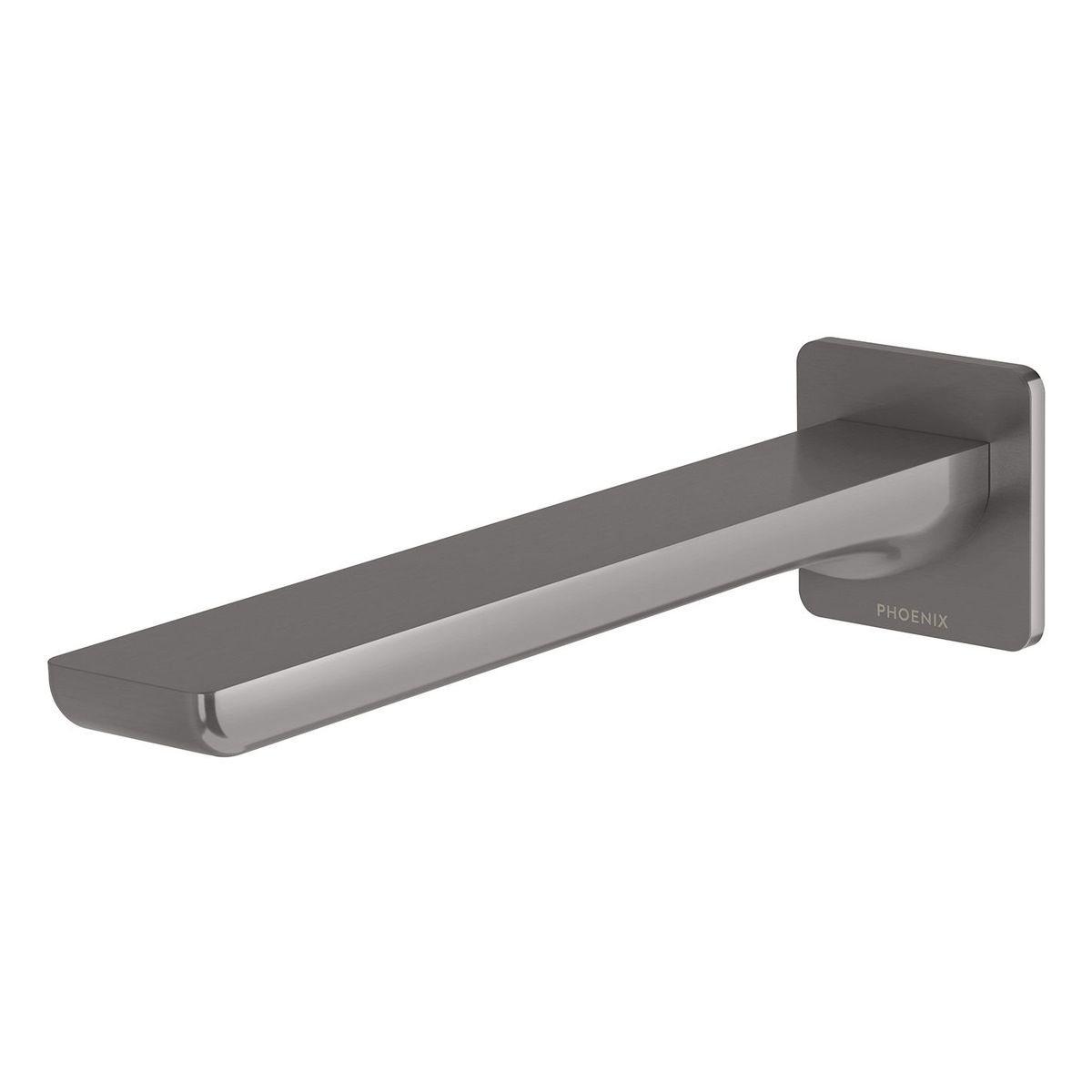 Gloss MKII Wall Basin / Bath Outlet 200mm - Brushed Carbon