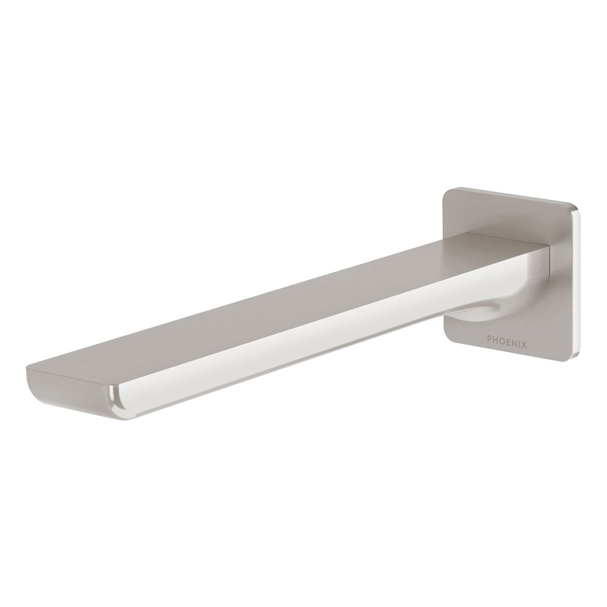Gloss MKII Wall Basin / Bath Outlet 200mm - Brushed Nickel