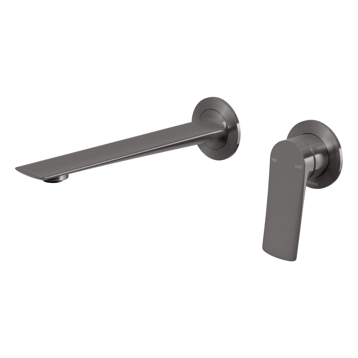 Phoenix Kusabi SwitchMix Wall Basin/Bath Mixer Set 200mm - Brushed Carbon