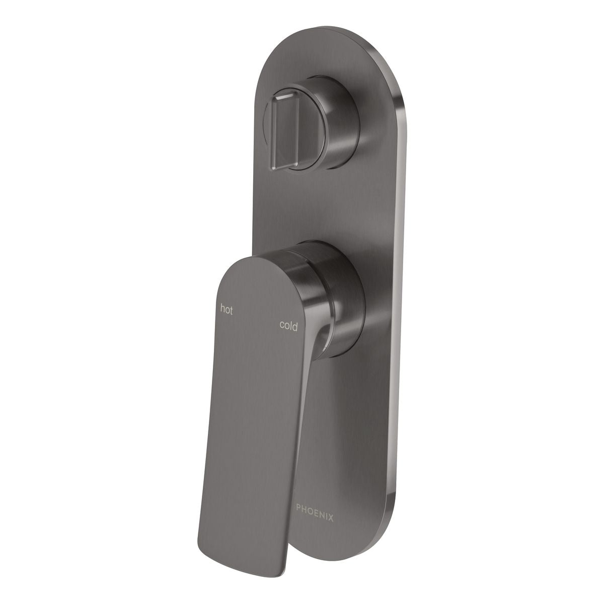 Phoenix Kusabi SwitchMix Shower/Bath Diverter Mixer Fit-Off Kit - Brushed Carbon