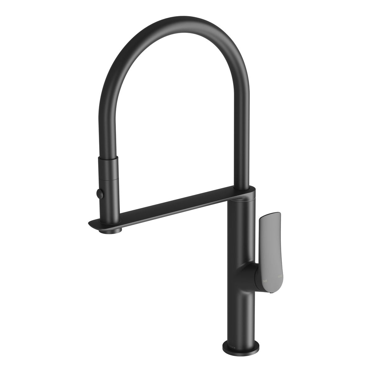 Phoenix Kusabi Flexible Hose Sink Mixer 200mm - Matte Black