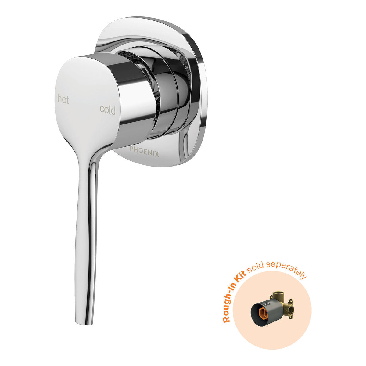 Phoenix Vask SwitchMix Shower/Wall Mixer (Fit-Off Kit Only) - Lead Free, Chrome