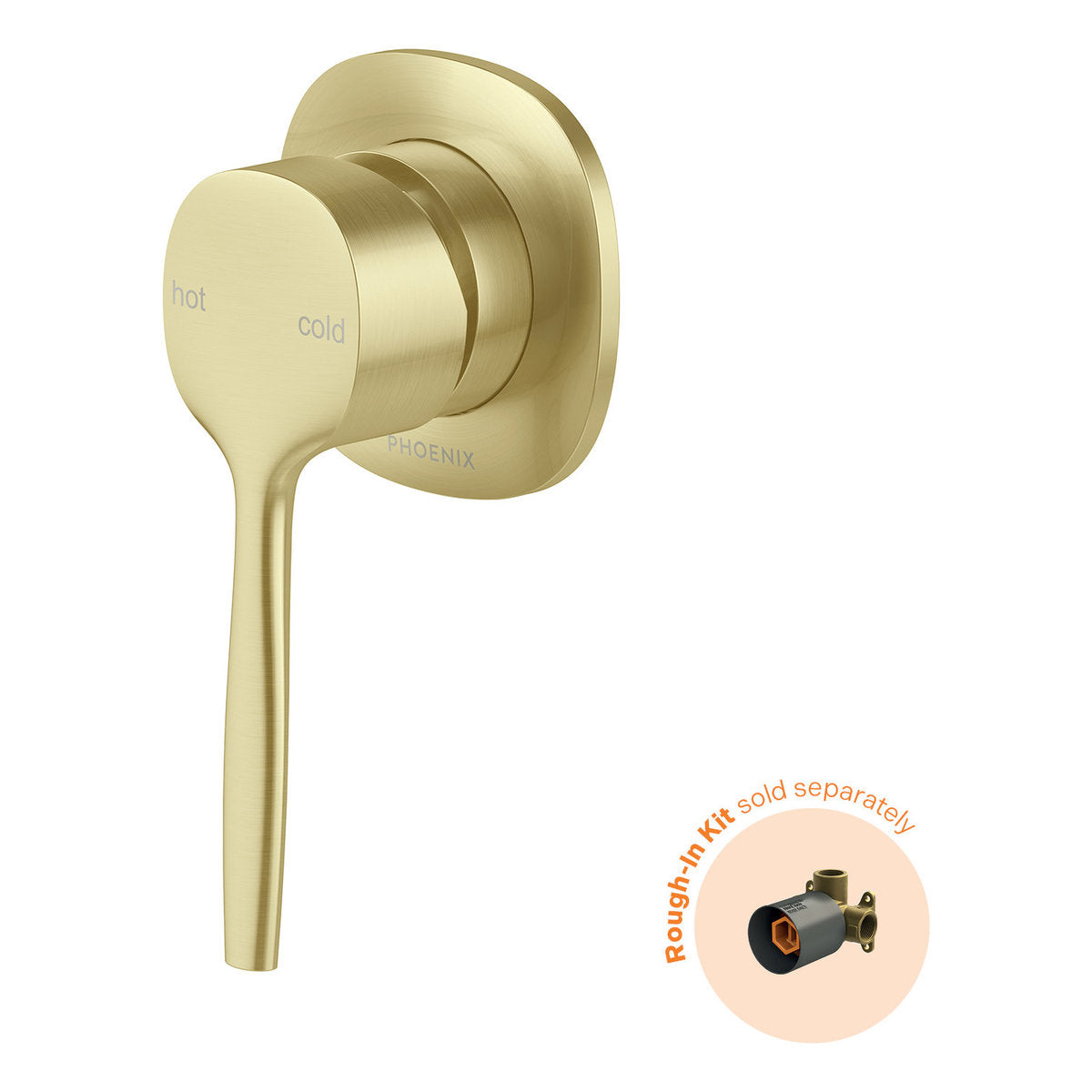Phoenix Vask SwitchMix Shower/Wall Mixer (Fit-Off Kit Only) - Lead Free, Brushed Gold