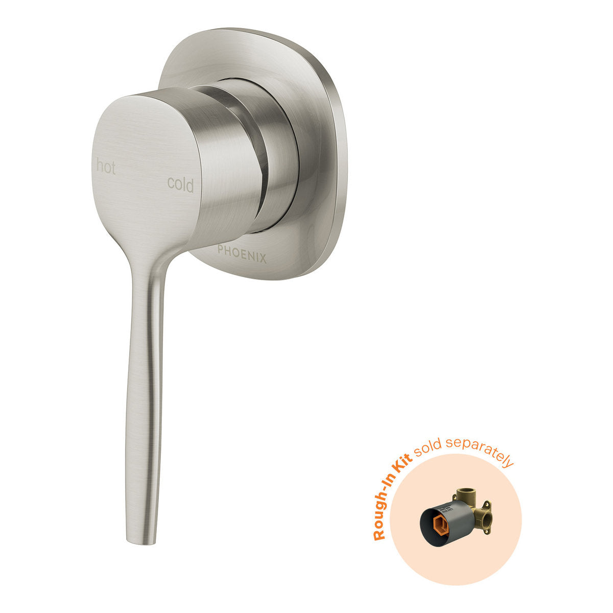 Phoenix Vask SwitchMix Shower/Wall Mixer (Fit-Off Kit Only) - Lead Free, Brushed Nickel
