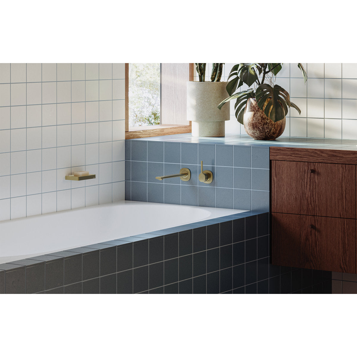 Phoenix Vask SwitchMix Shower/Wall Mixer Pin Up (Fit-Off Kit Only) - Lead Free, Brushed Gold
