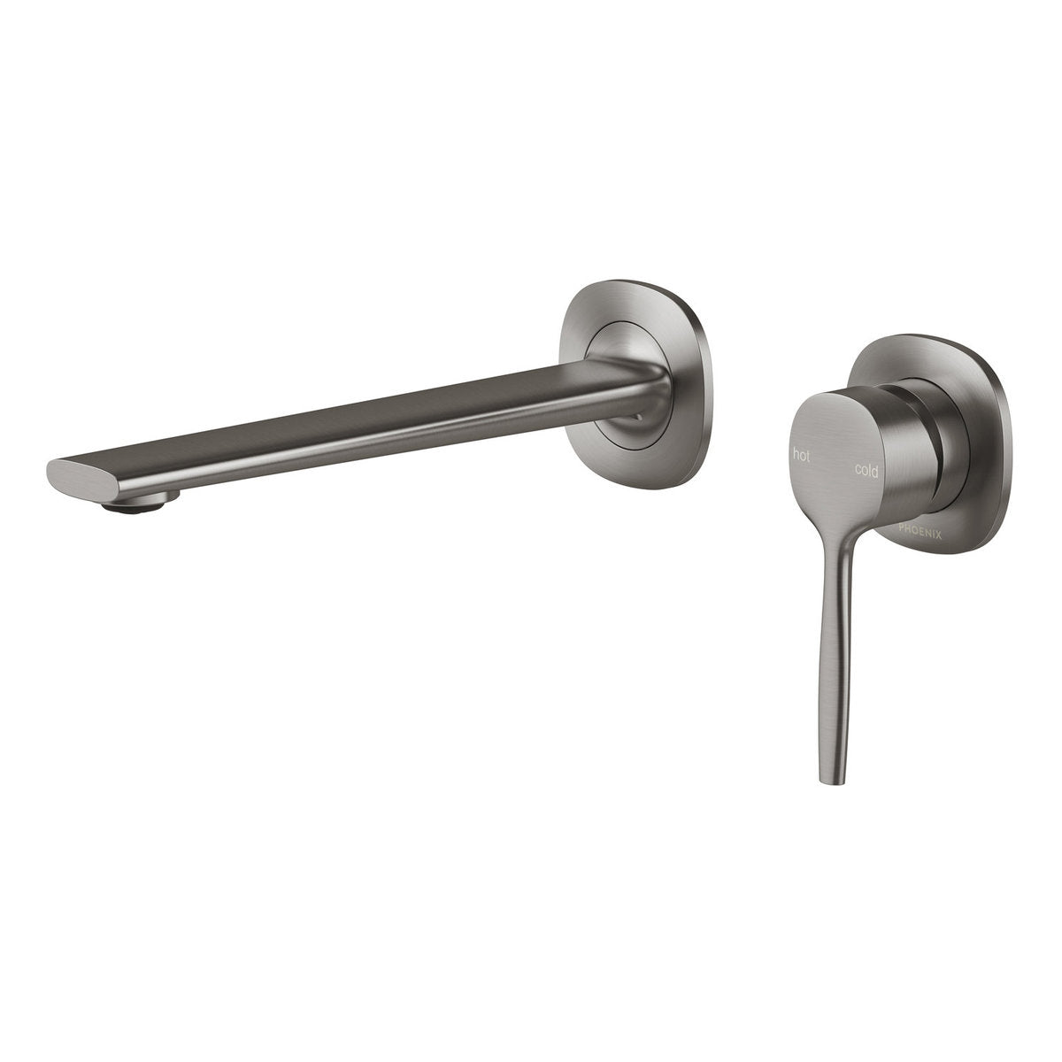 Phoenix Vask SwitchMix Wall Basin/Bath Mixer Set (Complete Kit) - Lead Free, Brushed Carbon