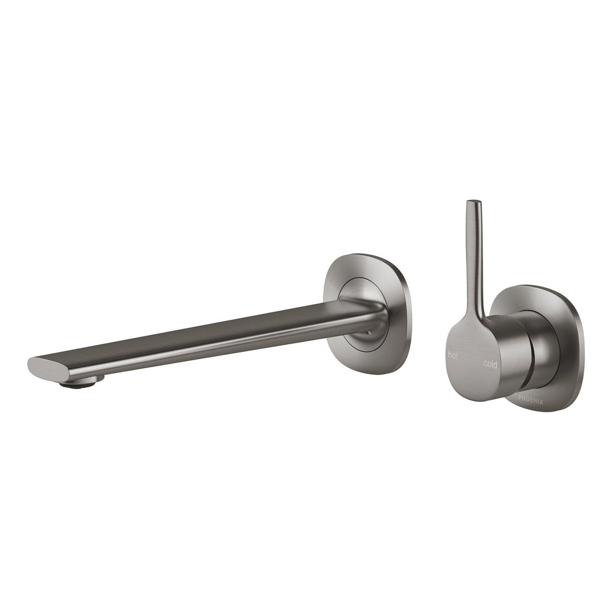 Phoenix Vask SwitchMix Wall Basin/Bath Mixer Set Pin Up (Complete Kit) - Lead Free, Brushed Carbon