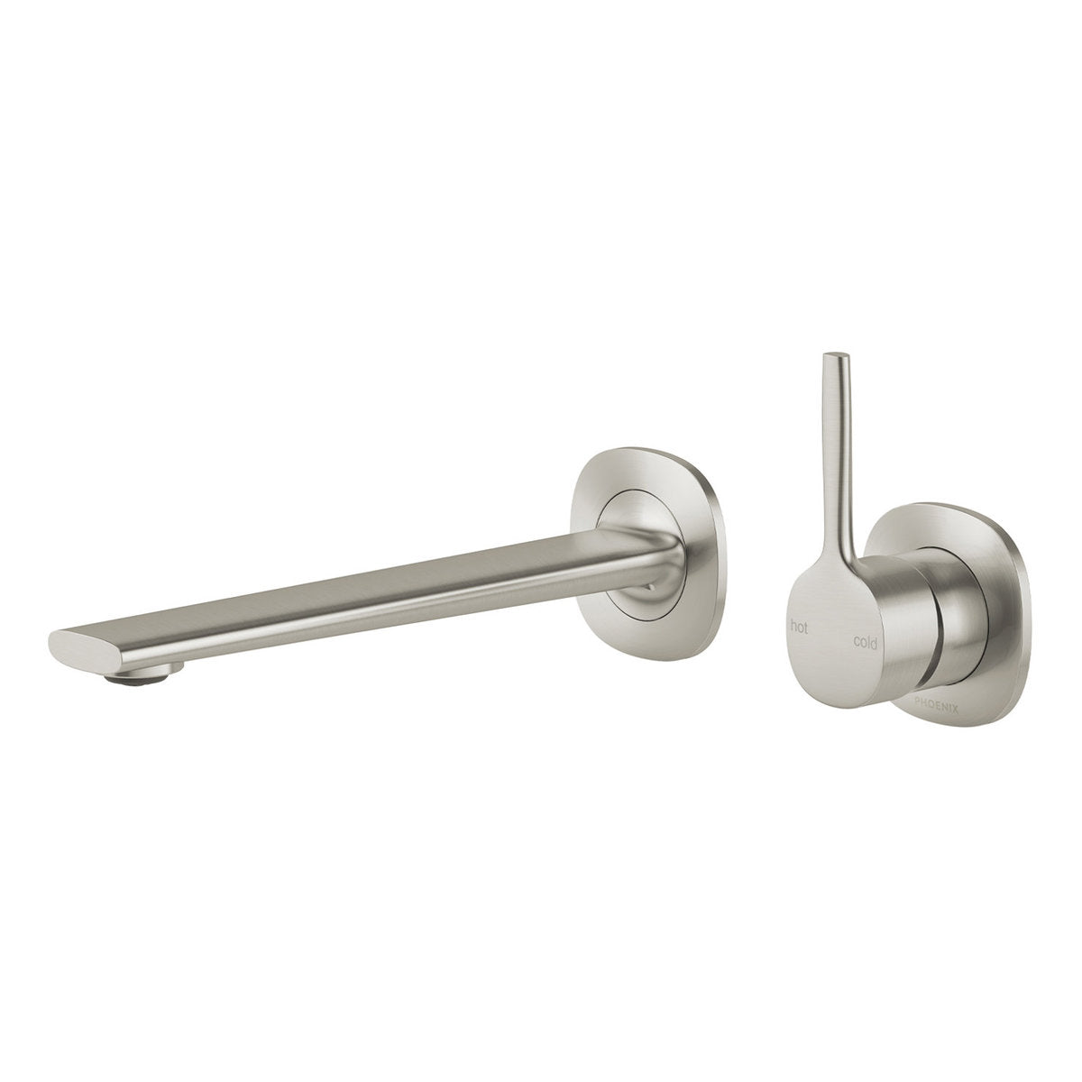 Phoenix Vask SwitchMix Wall Basin/Bath Mixer Set Pin Up (Complete Kit) - Lead Free, Brushed Nickel