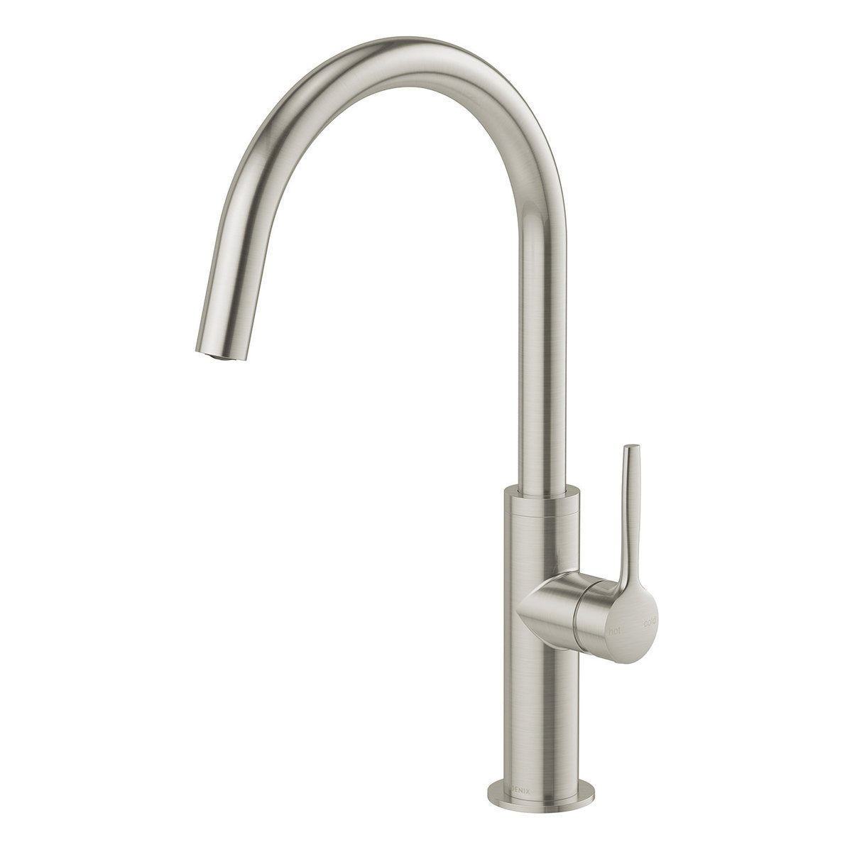 Phoenix Vask Sink Mixer 190mm - Lead Free, Brushed Nickel