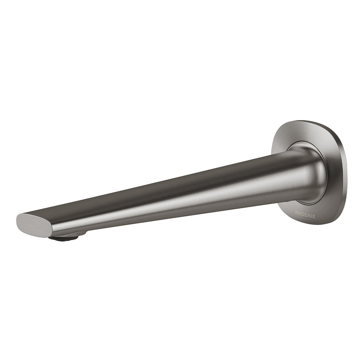 Phoenix Vask Wall Basin/Bath Outlet 200mm - Lead Free, Brushed Carbon