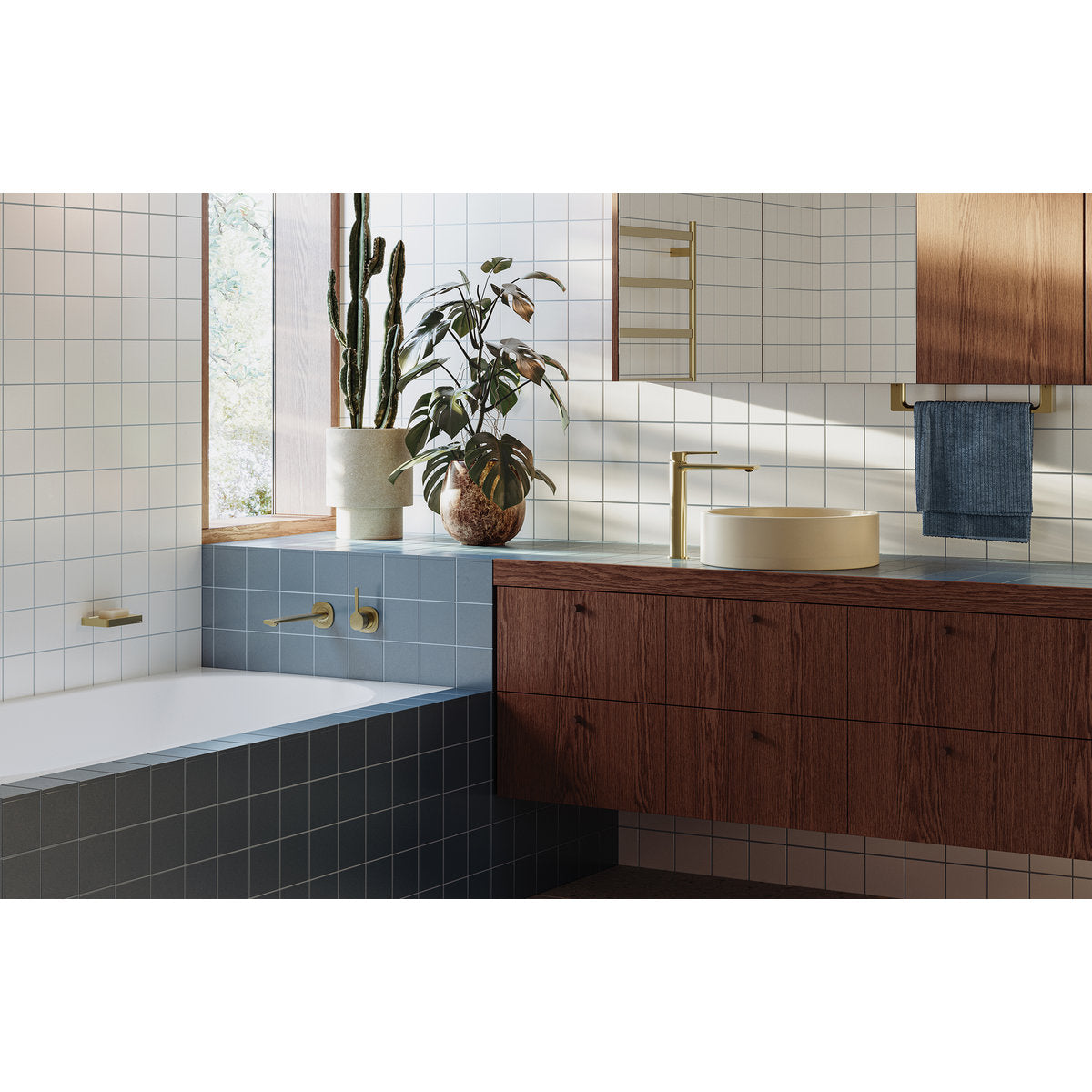 Phoenix Vask Vessel Mixer - Lead Free, Brushed Gold