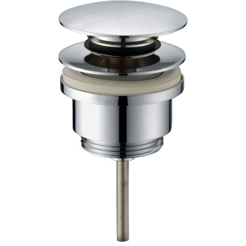 Cioso Universal 40mm Brass Pop Up Plug & Waste Chrome