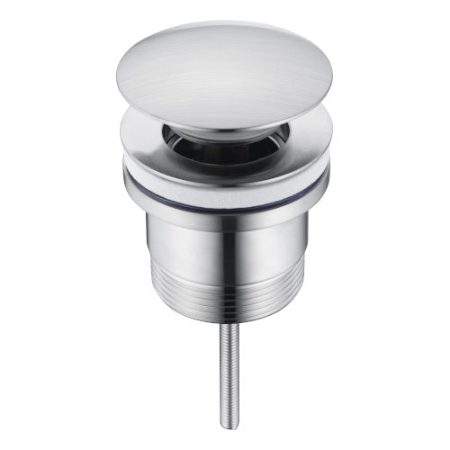 Cioso Universal 40mm Brass Pop Up Plug & Waste Brushed Nickel