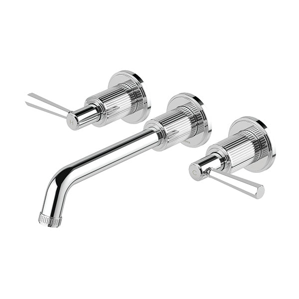 Phoenix Wiltern Wall Basin/Bath Tap Set, Chrome