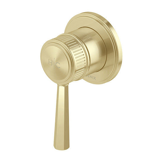 Phoenix Wiltern SwitchMix Shower/Wall Mixer Fit-Off Kit, Brushed Gold