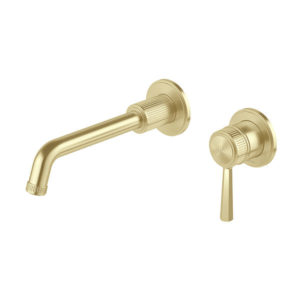 Phoenix Wiltern SwitchMix Wall Basin/Bath Mixer Set, Brushed Gold