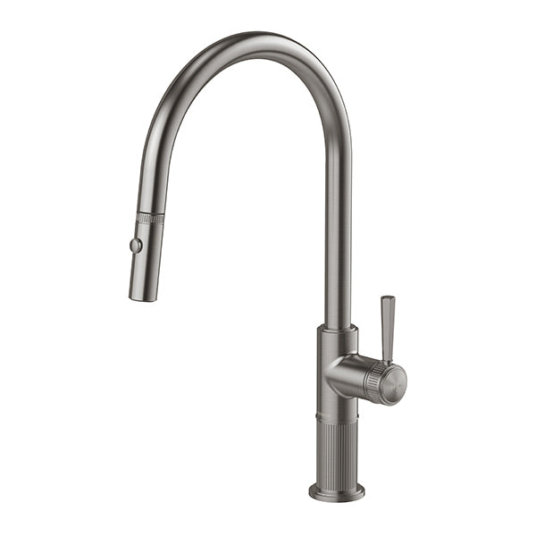 Phoenix Wiltern Pull Out Sink Mixer, Brushed Carbon
