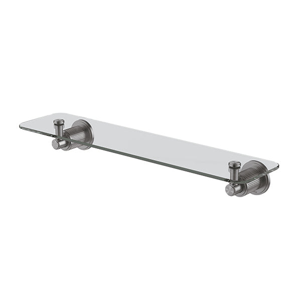 Phoenix Wiltern Glass Shelf 450mm, Brushed Carbon