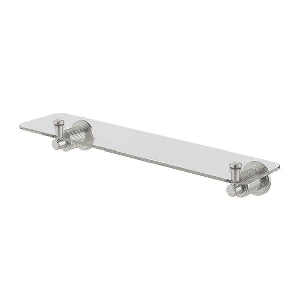 Phoenix Wiltern Glass Shelf 450mm, Brushed Nickel