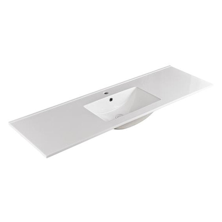 Ceto Gloss White Ceramic Tops 1500 Single Bowl