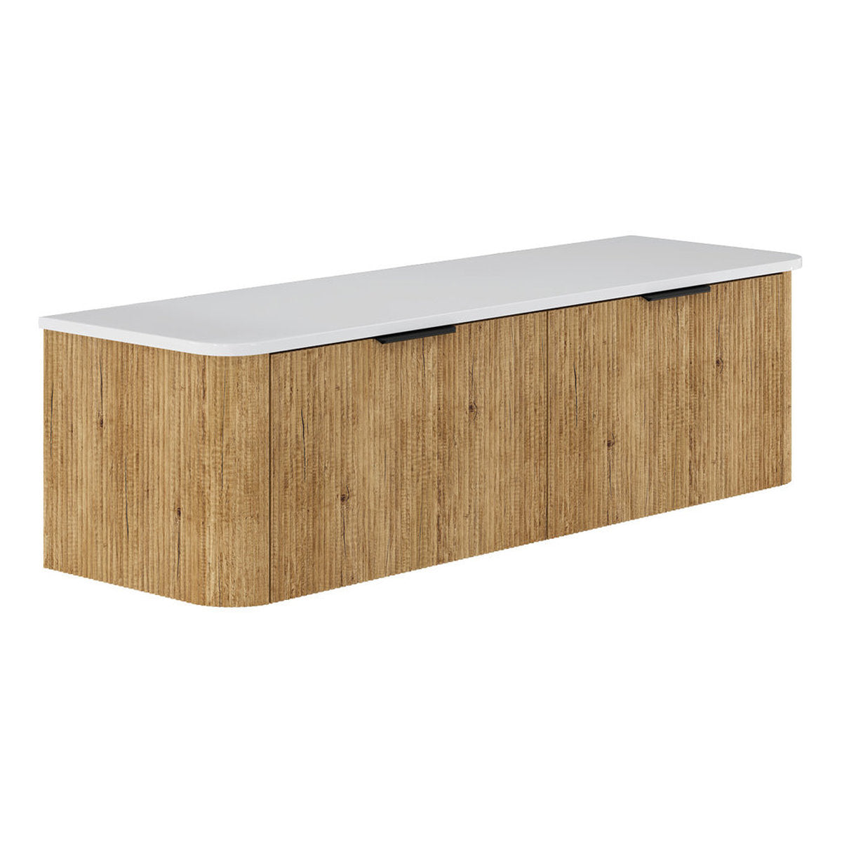 Fienza Minka Curved Scandi Oak 1500 Wall Hung Cabinet