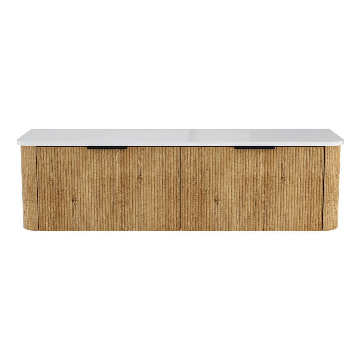 Fienza Minka Curved Scandi Oak 1500 Wall Hung Cabinet