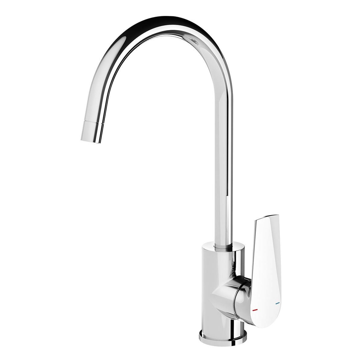 Arlo Sink Mixer 200mm Gooseneck, Lead Free - Chrome