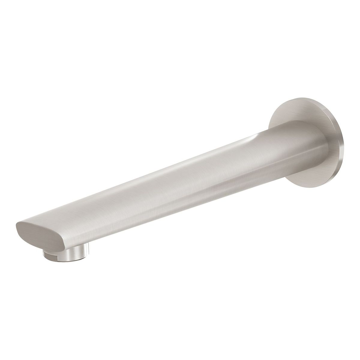 Arlo Wall Bath Outlet 200mm - Brushed Nickel