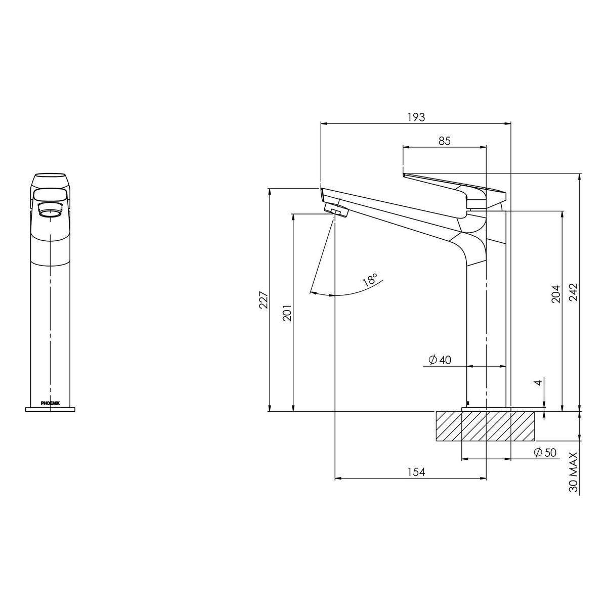 Arlo Vessel Mixer, 6 Star - Lead Free - Brushed Nickel