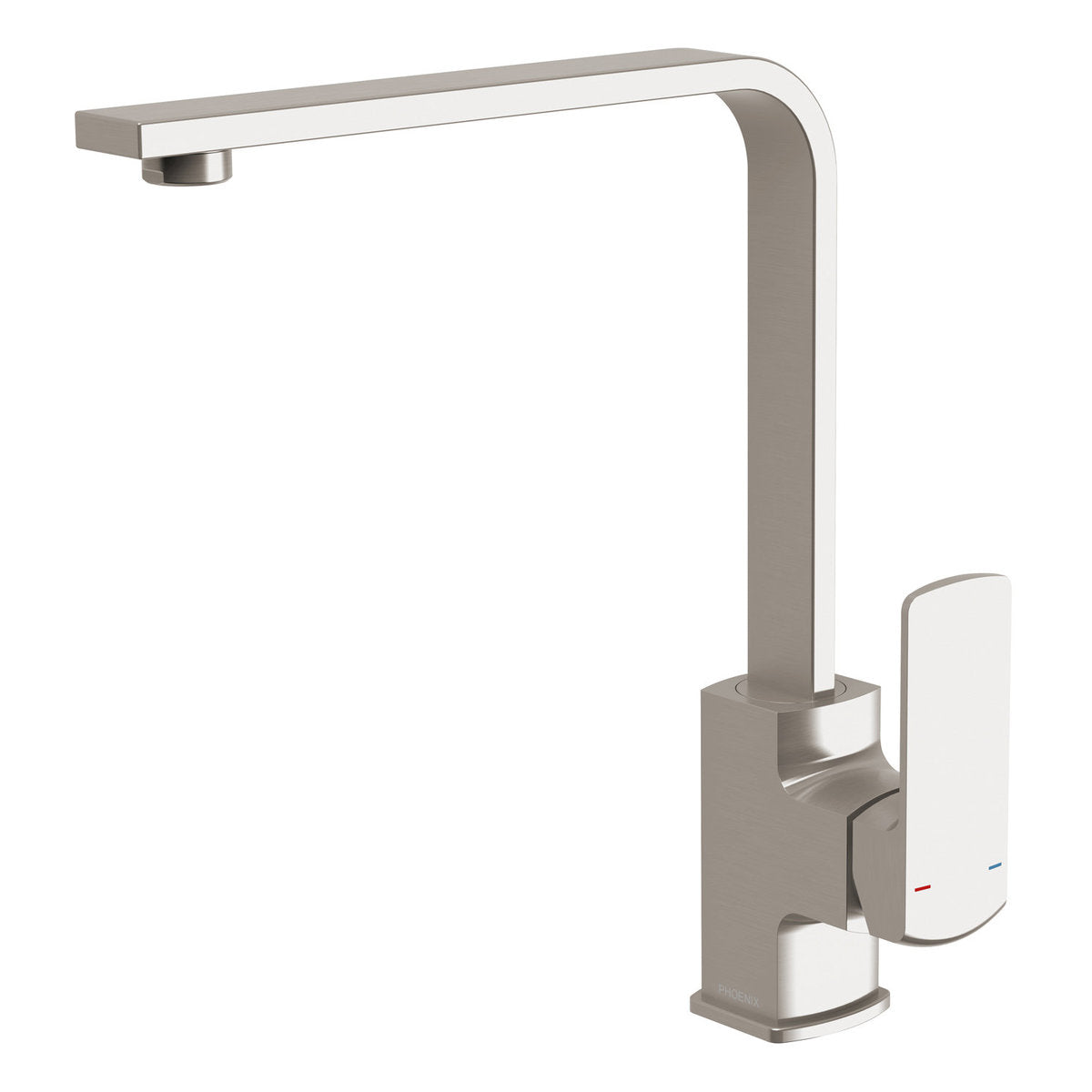 Phoenix Teva Sink Mixer 200mm Squareline - 6 Star - Lead Free, Brushed Nickel