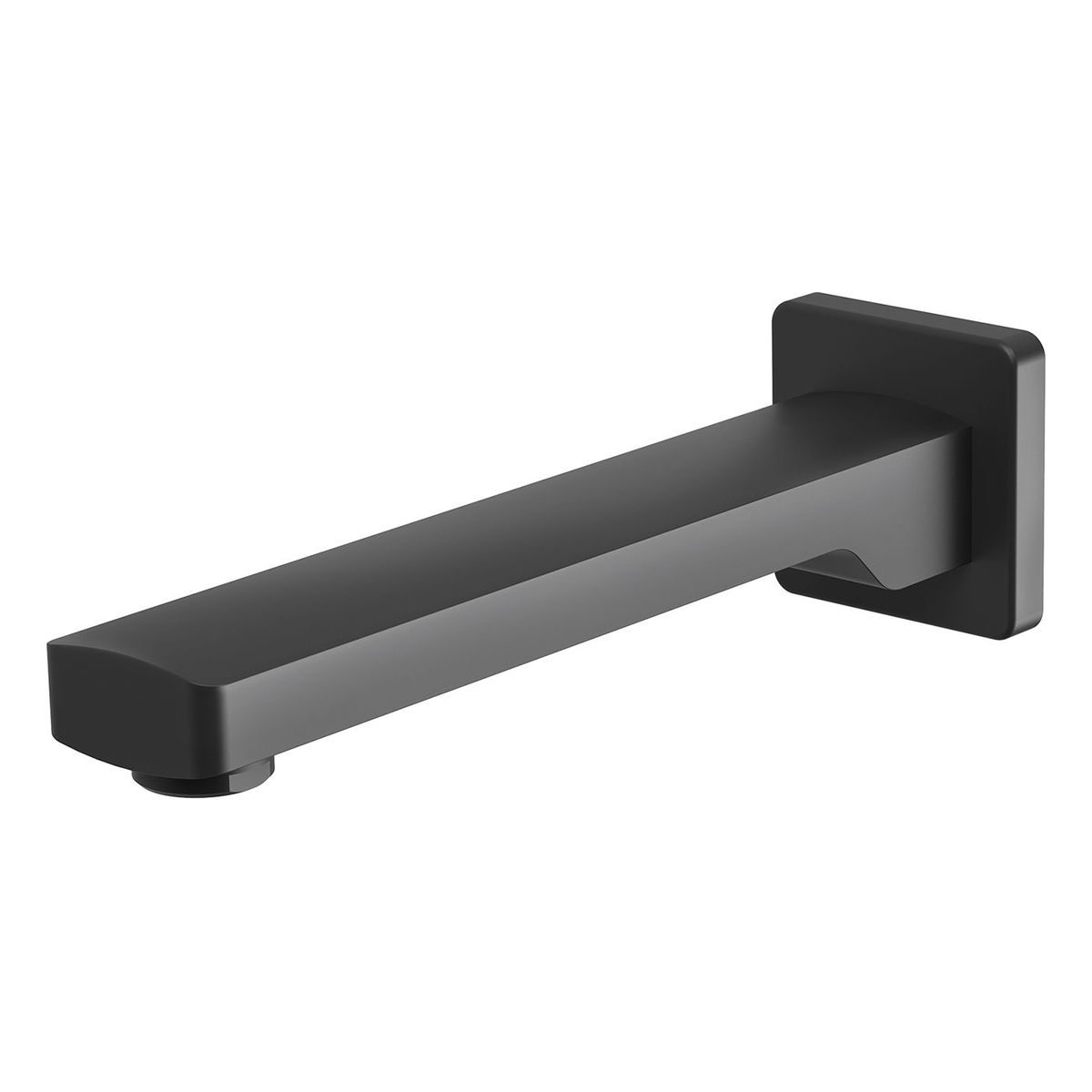 Teva Wall Bath Outlet 200mm - Matte Black