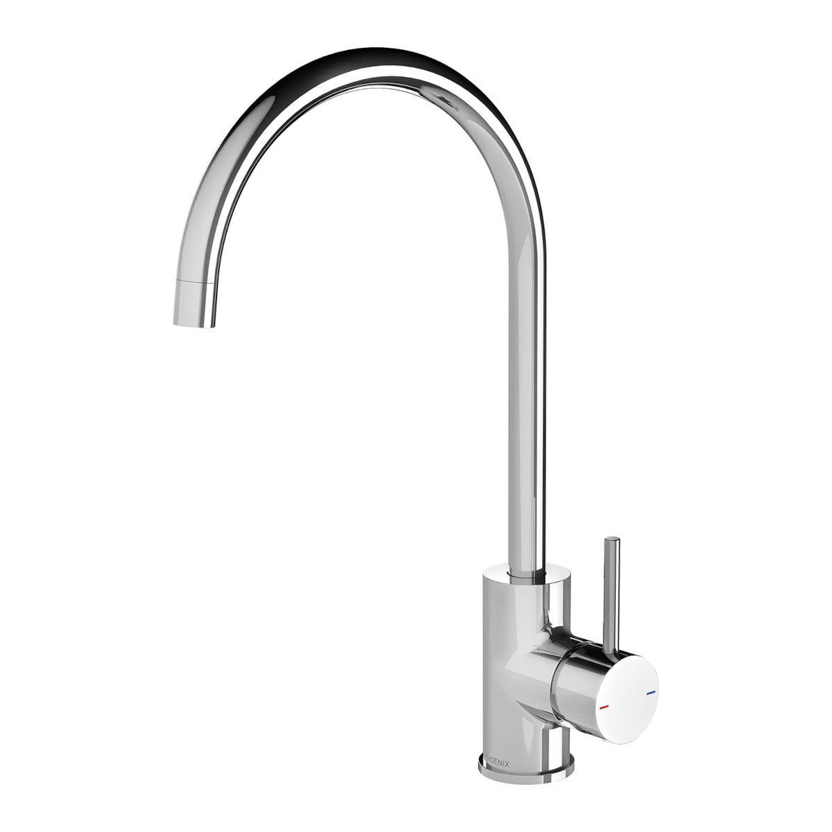 Pina Sink Mixer 200mm Gooseneck, 6 Star, Lead Free - Chrome