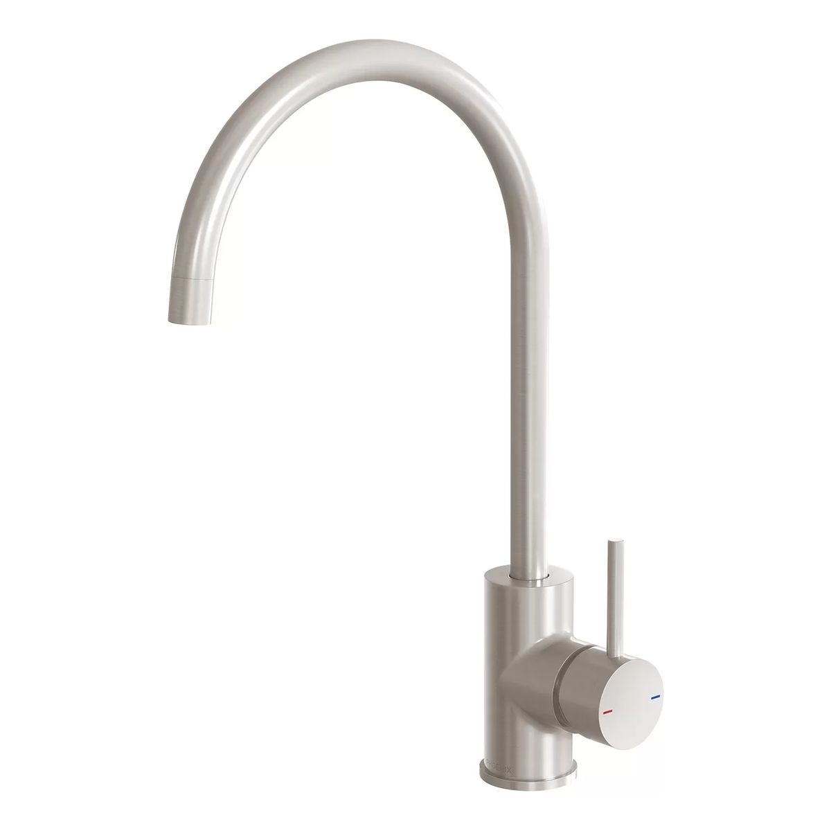 Pina Sink Mixer 200mm Gooseneck, 6 Star, Lead Free - Brushed Nickel