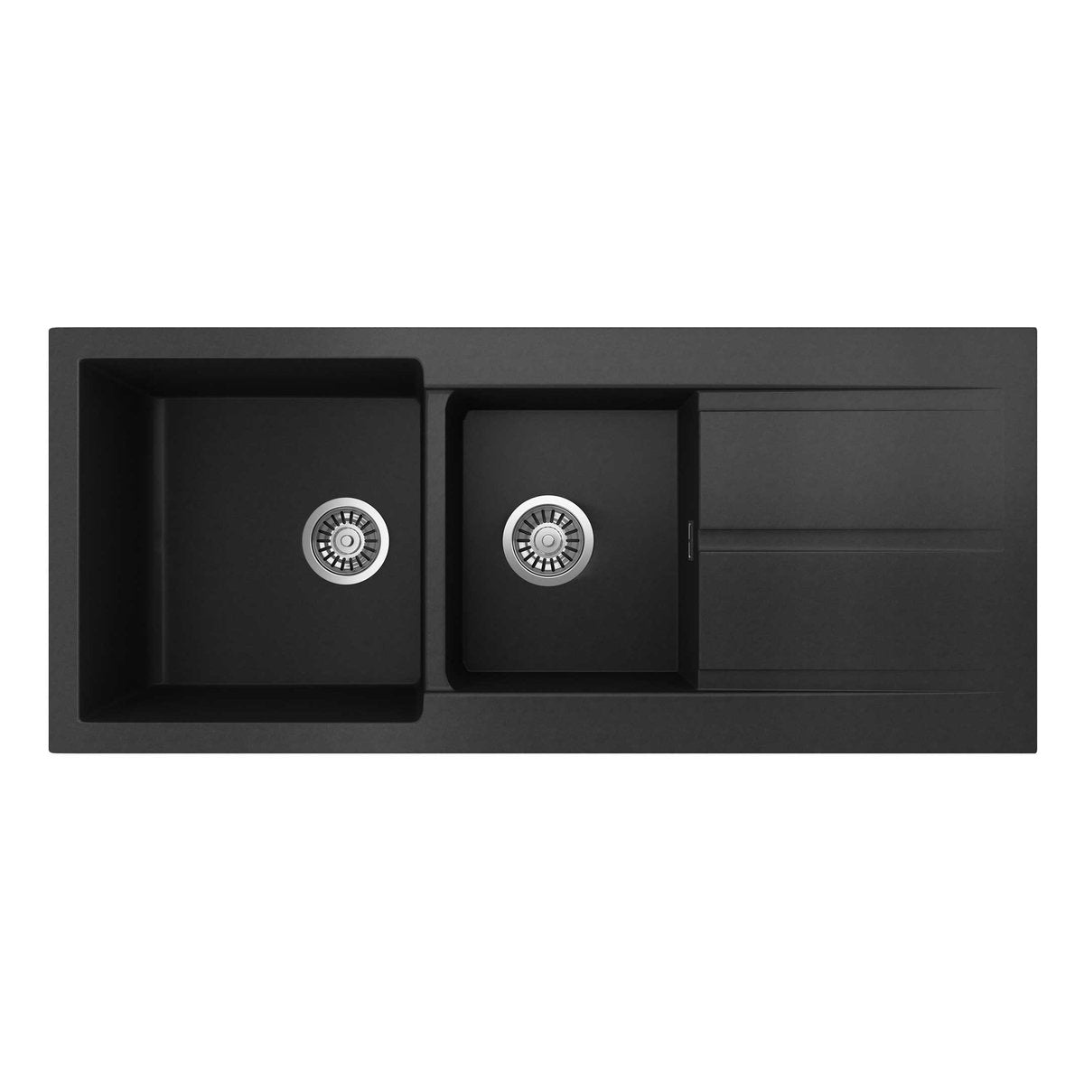 Seima Oros 1160 Arqstone Sink - Black, No Taphole, Reversible