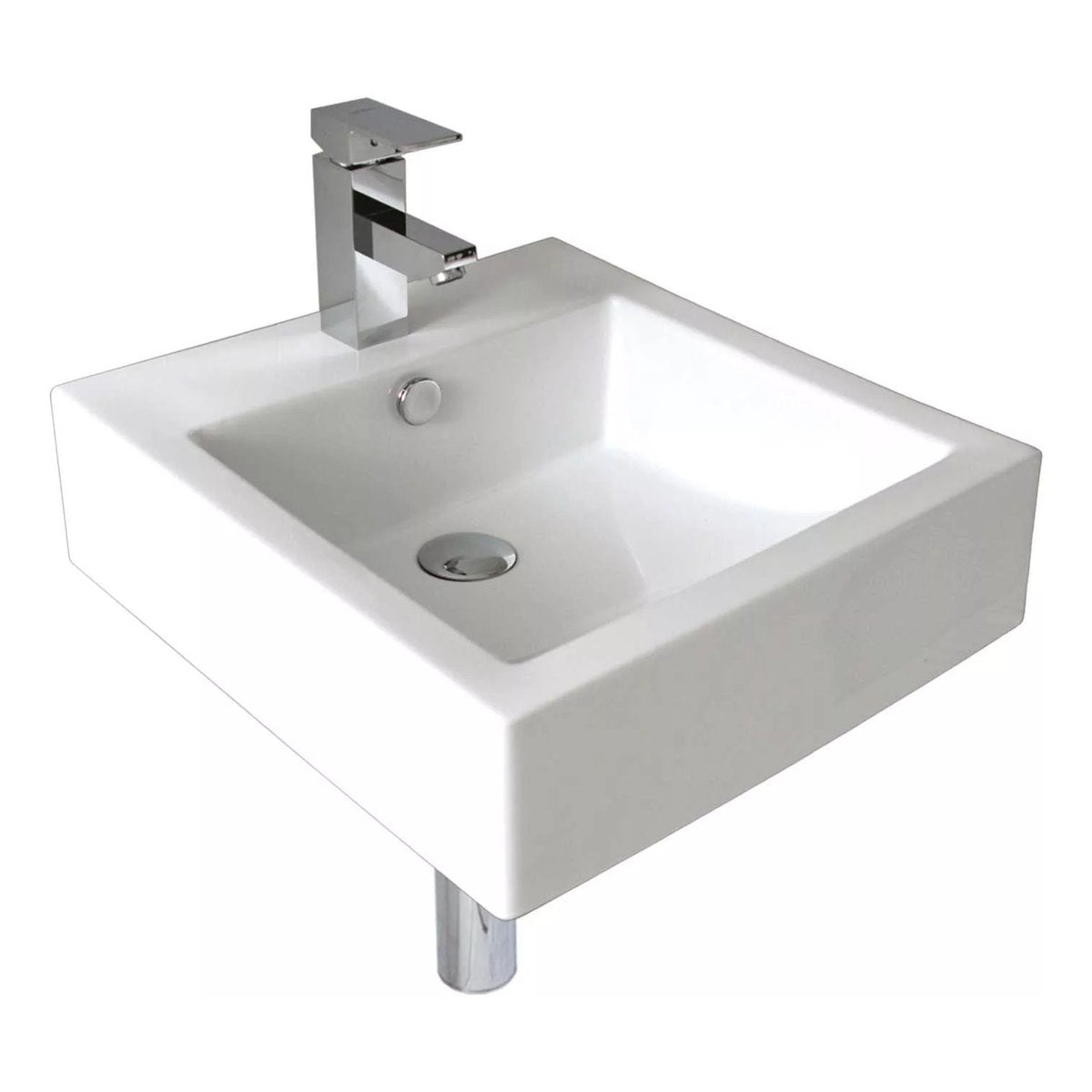 Seima Kyra 010 Ceramic Basin - White Gloss, 1 Taphole