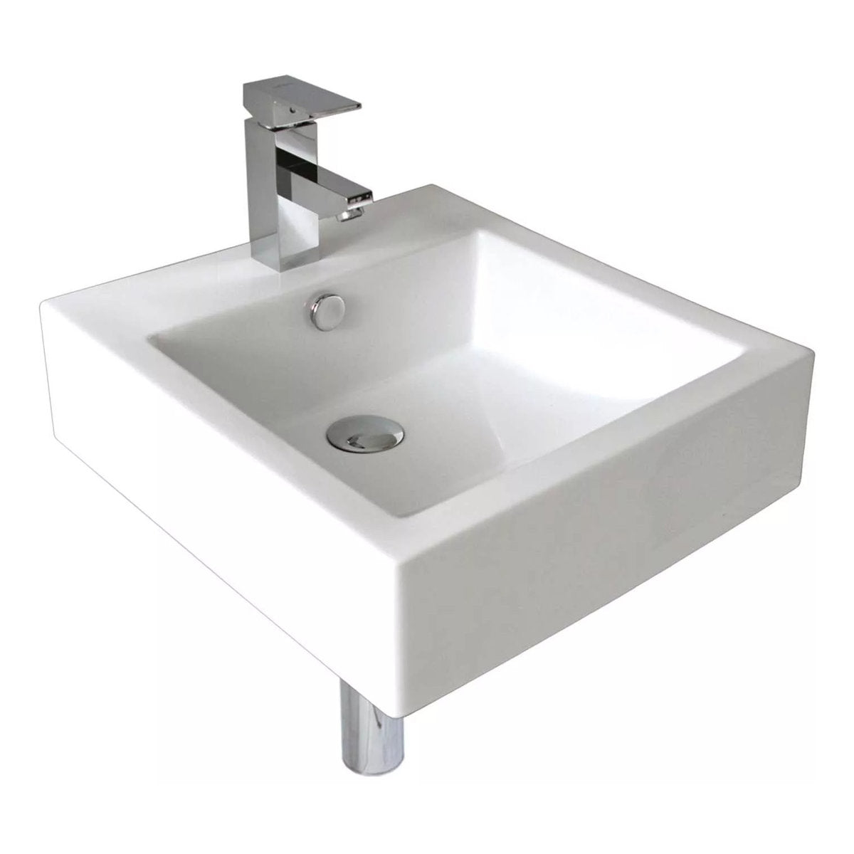 Seima Kyra 010 Ceramic Basin - White Gloss, 3 Tapholes