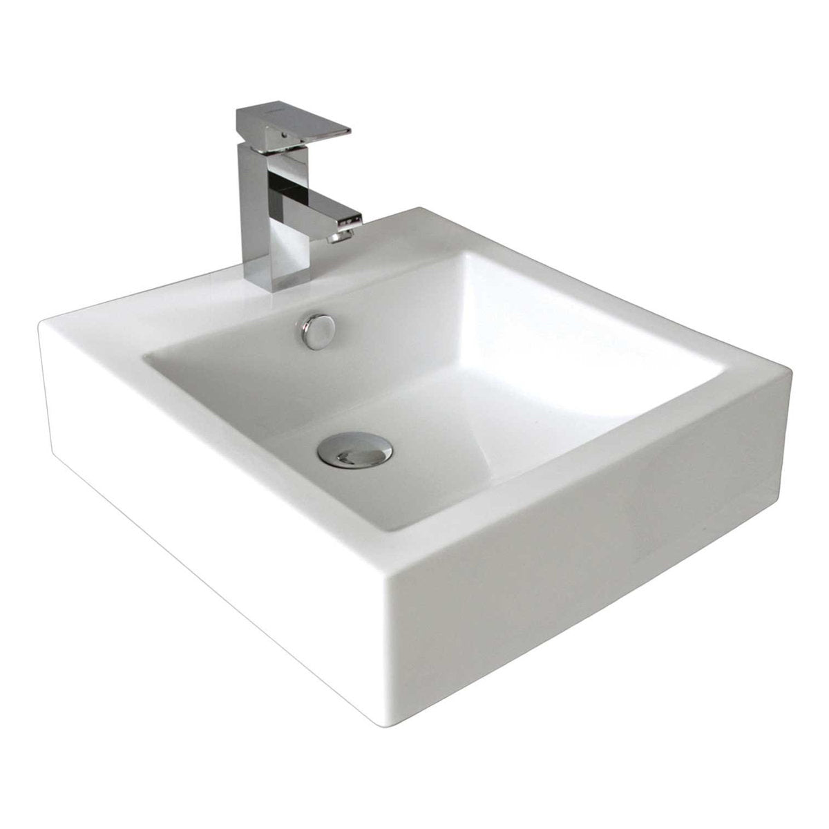 Seima Kyra 010 Ceramic Basin - White Gloss, 3 Tapholes