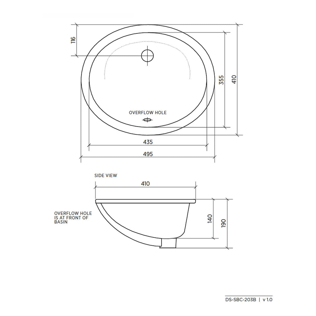 Seima Arko 203 Ceramic Basin - White Gloss