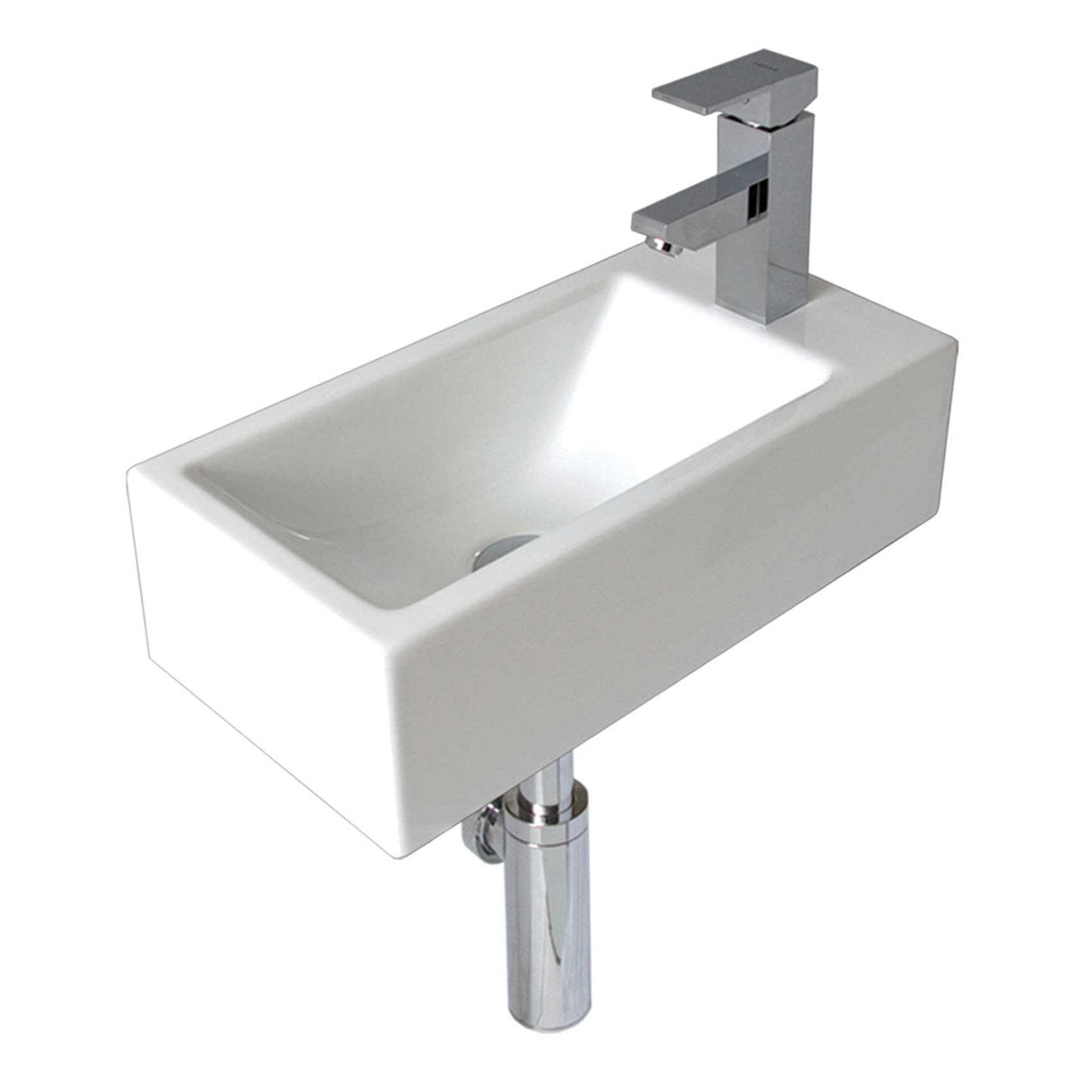 Seima Kyra 514 Ceramic Basin - White Gloss, 1 Taphole