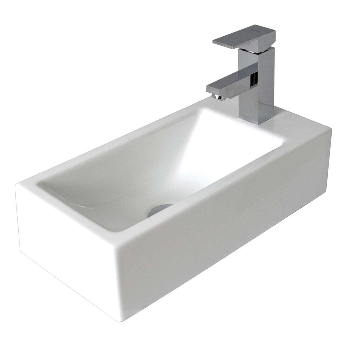 Seima Kyra 514 Ceramic Basin - White Gloss, No Taphole