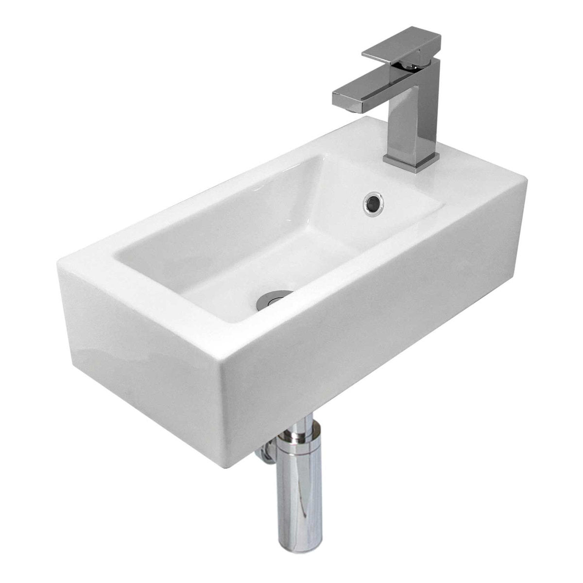 Seima Kyra 521 Ceramic Basin - White Gloss, 1 Taphole