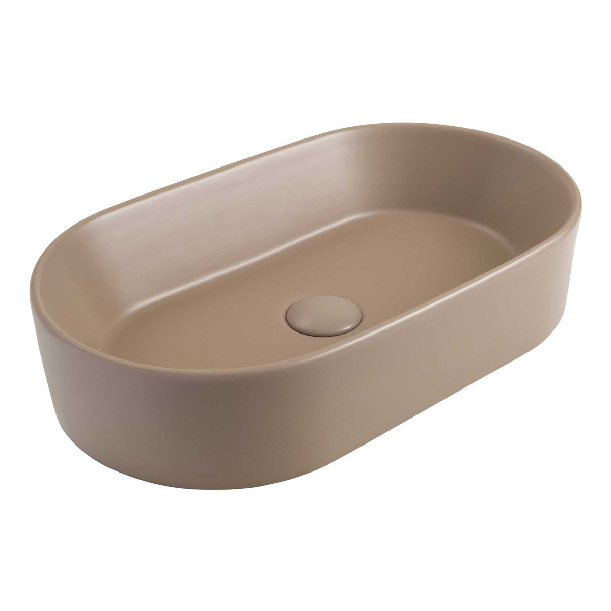 Seima Aurora 530 Ceramic Basin - Smoky Taupe Silk Matte