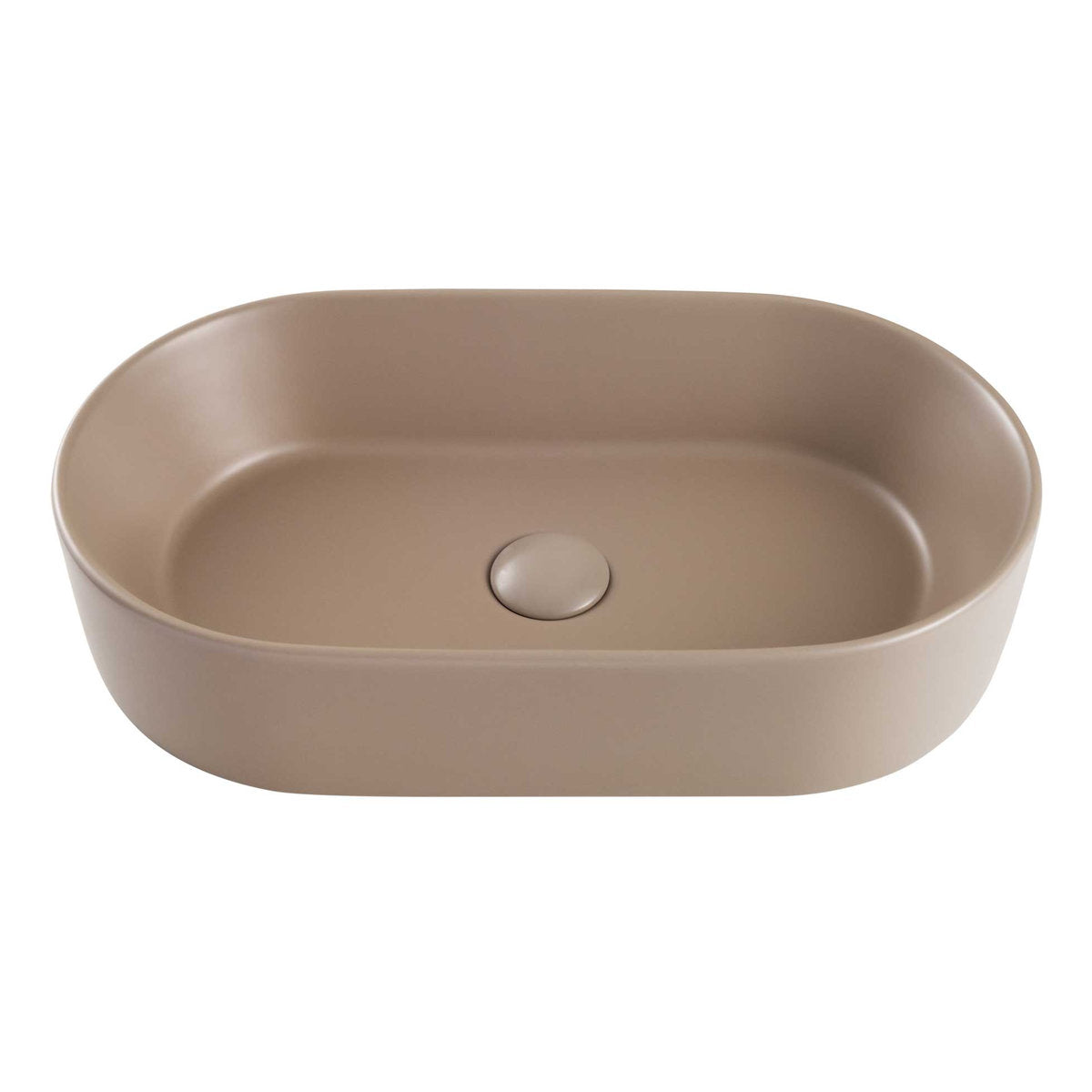Seima Aurora 530 Ceramic Basin - Smoky Taupe Silk Matte