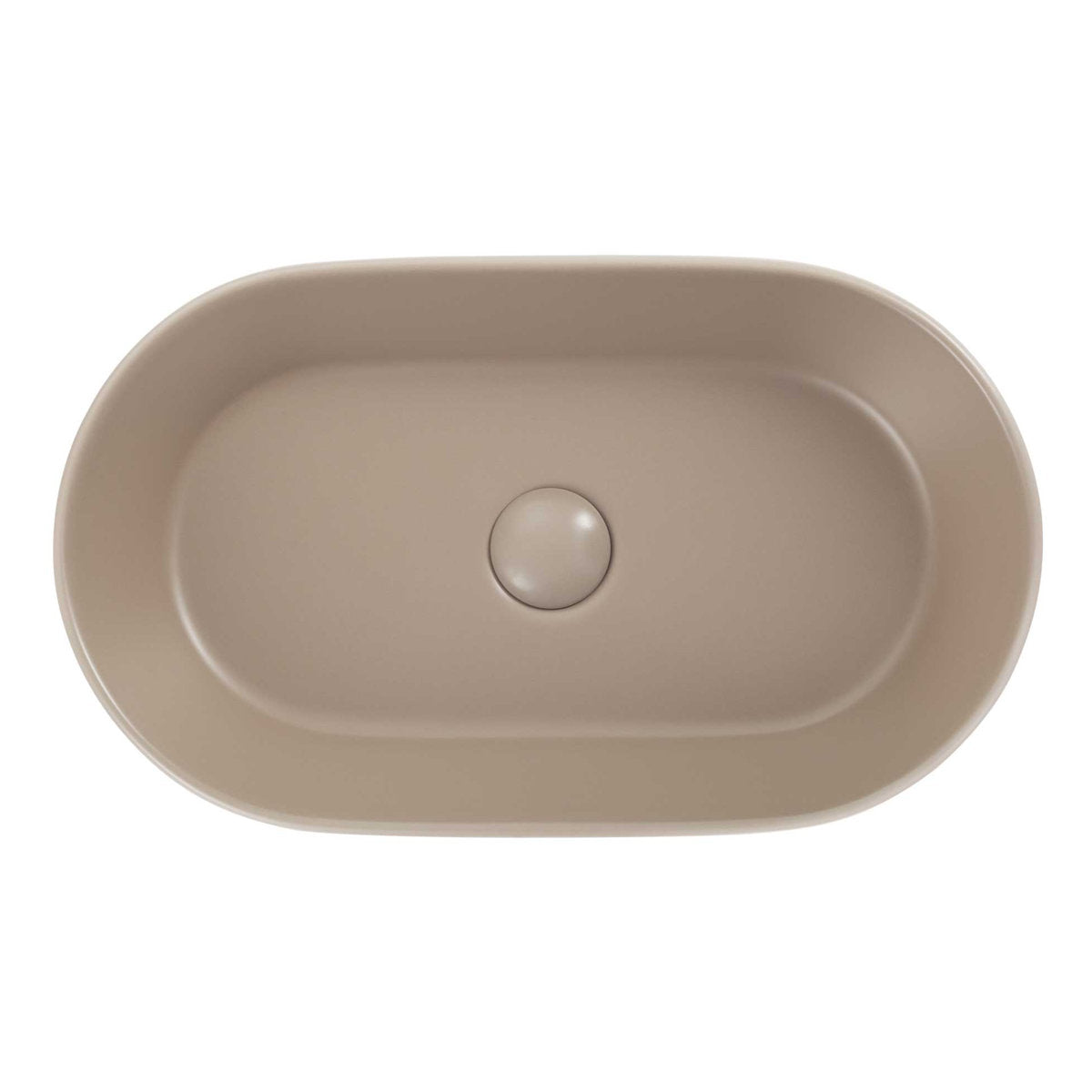 Seima Aurora 530 Ceramic Basin - Smoky Taupe Silk Matte