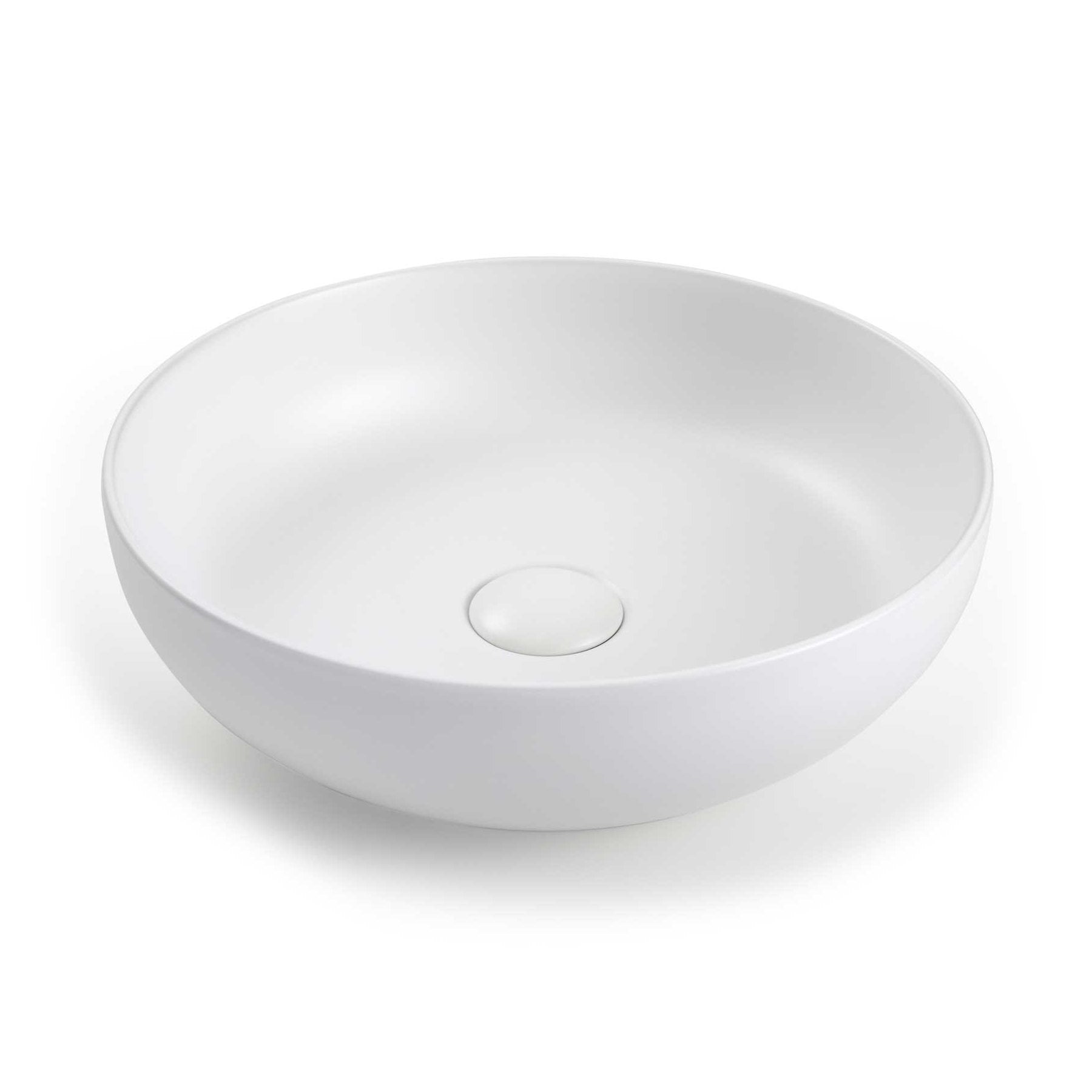 Seima Aurora 380 Ceramic Basin - White Silk Matte