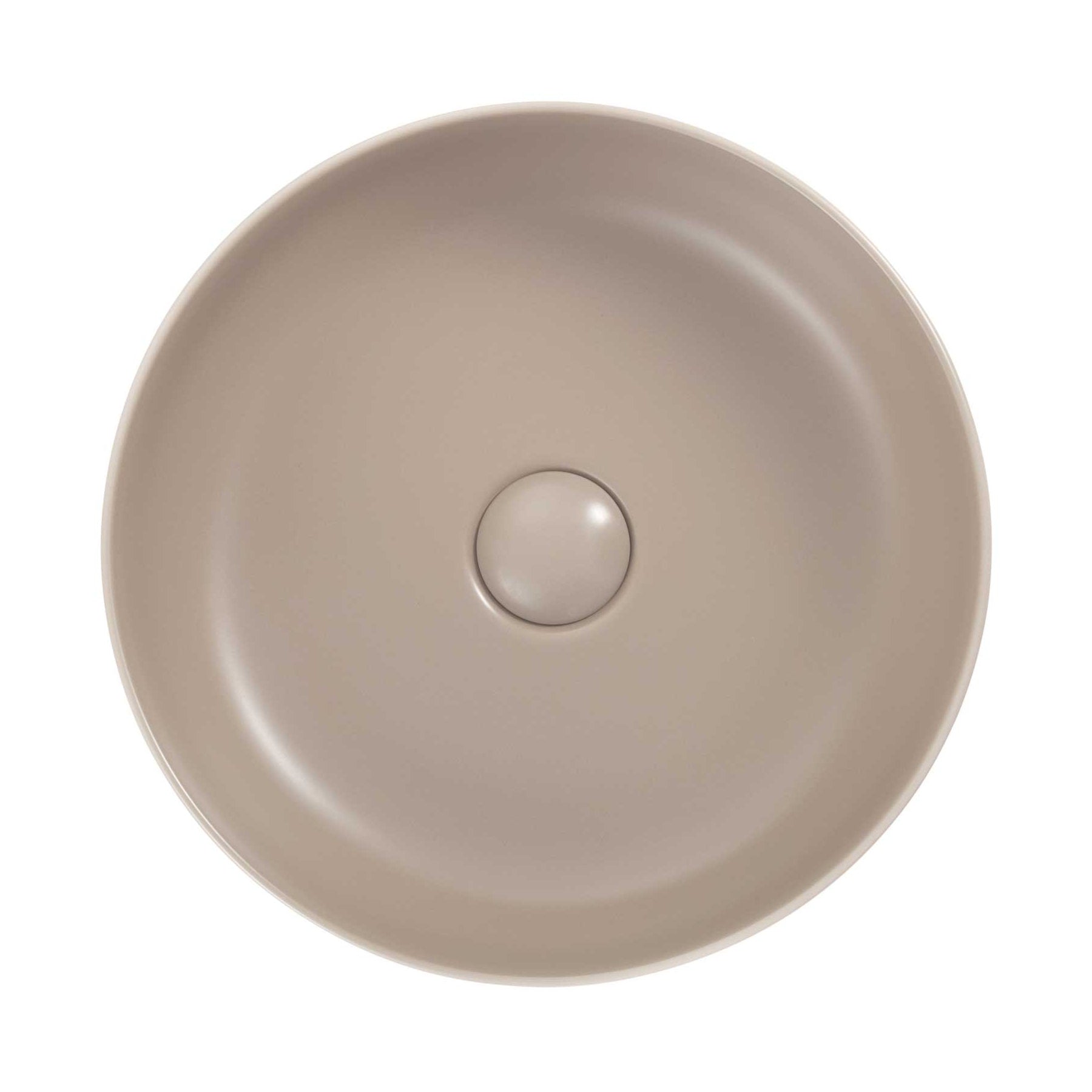 Seima Aurora 380 Ceramic Basin - Smoky Taupe Silk Matte