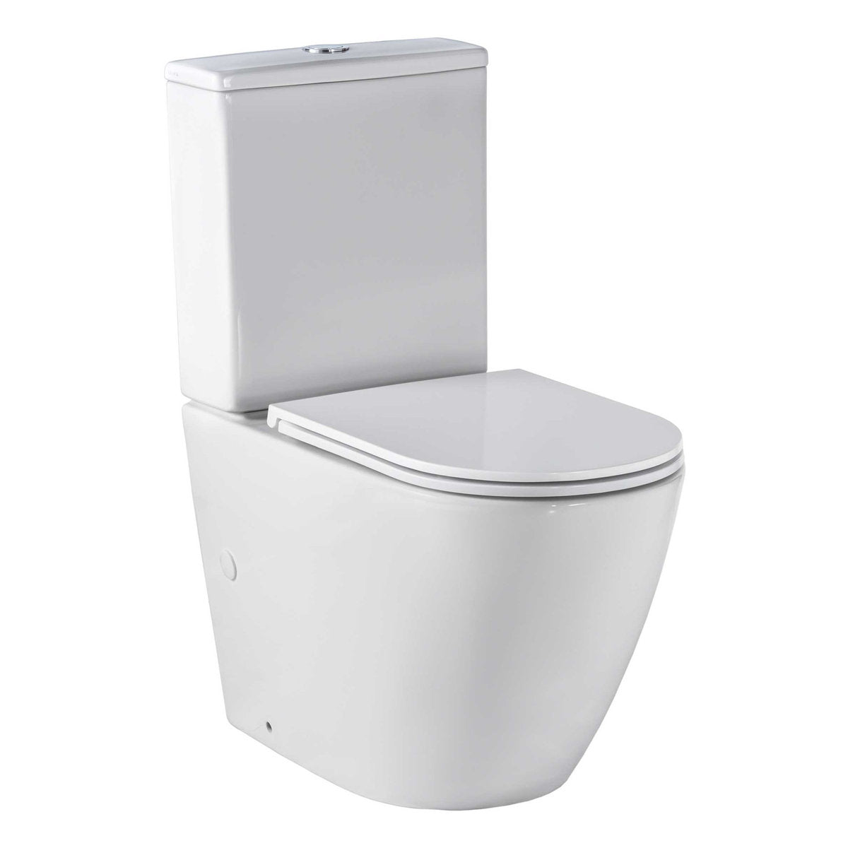 Seima Arko Wall Faced Toilet Suite - White Silk Matte - With Flat seat