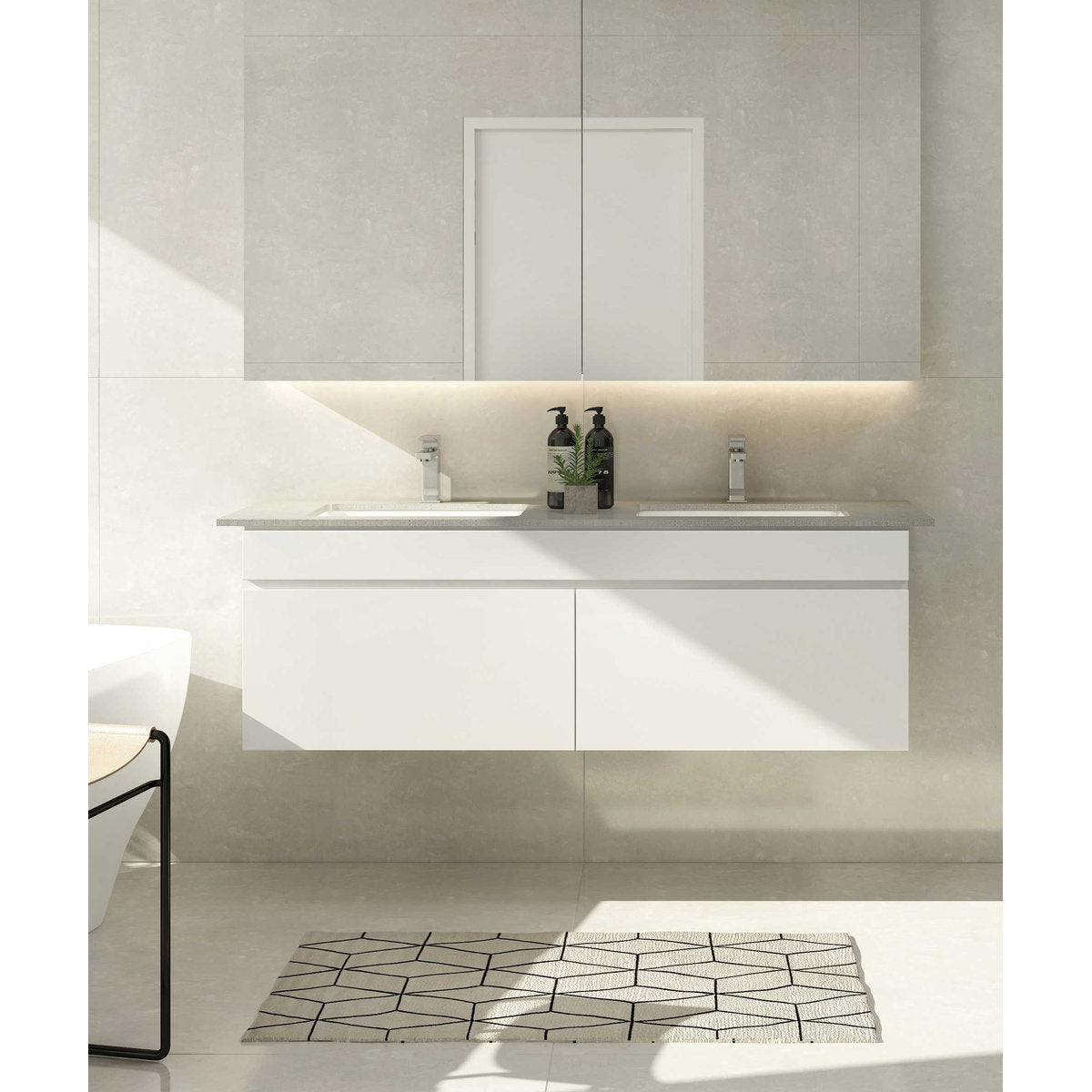 Seima Plati 204 Ceramic Basin - White Silk Matte